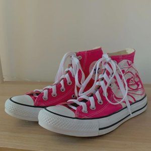 Customized Bubblegum Pink All Star Converse